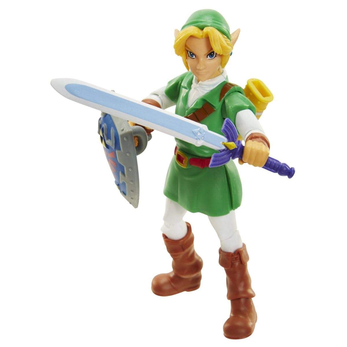 Bandai Namco Zelda Link Ocarina of Time 4-inch figure close-up showcasing collectible detail.