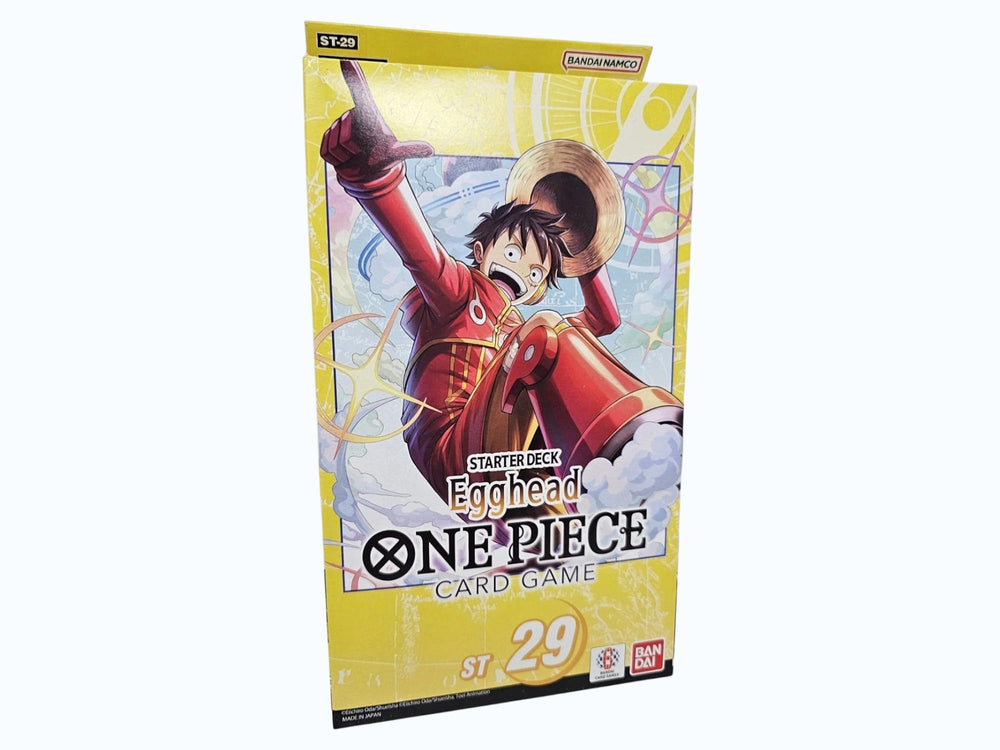 Bandai One Piece Starter Deck Egghead front art showing vibrant Straw Hat visuals
