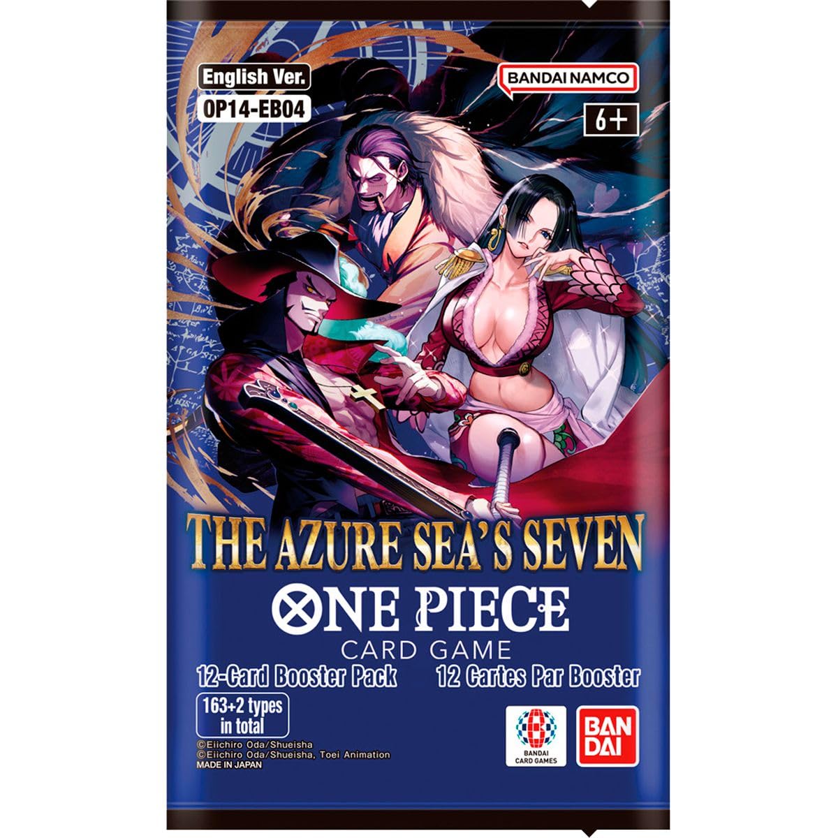 Bandai One Piece TCG DP-09 booster pack display highlighting two packs inside