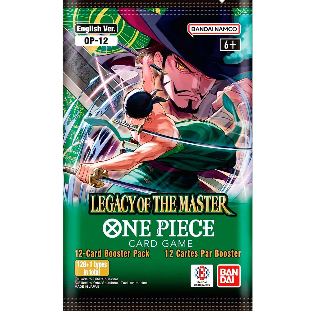 Bandai One Piece TCG DP-08 OP-12 booster packs included in the box