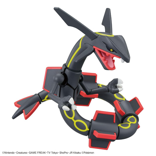 Bandai Pokemon Plamo Rayquaza base for stable display on a shelf