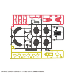 Bandai Pokemon Plamo Rayquaza pattern detail highlighting black Rayquaza design