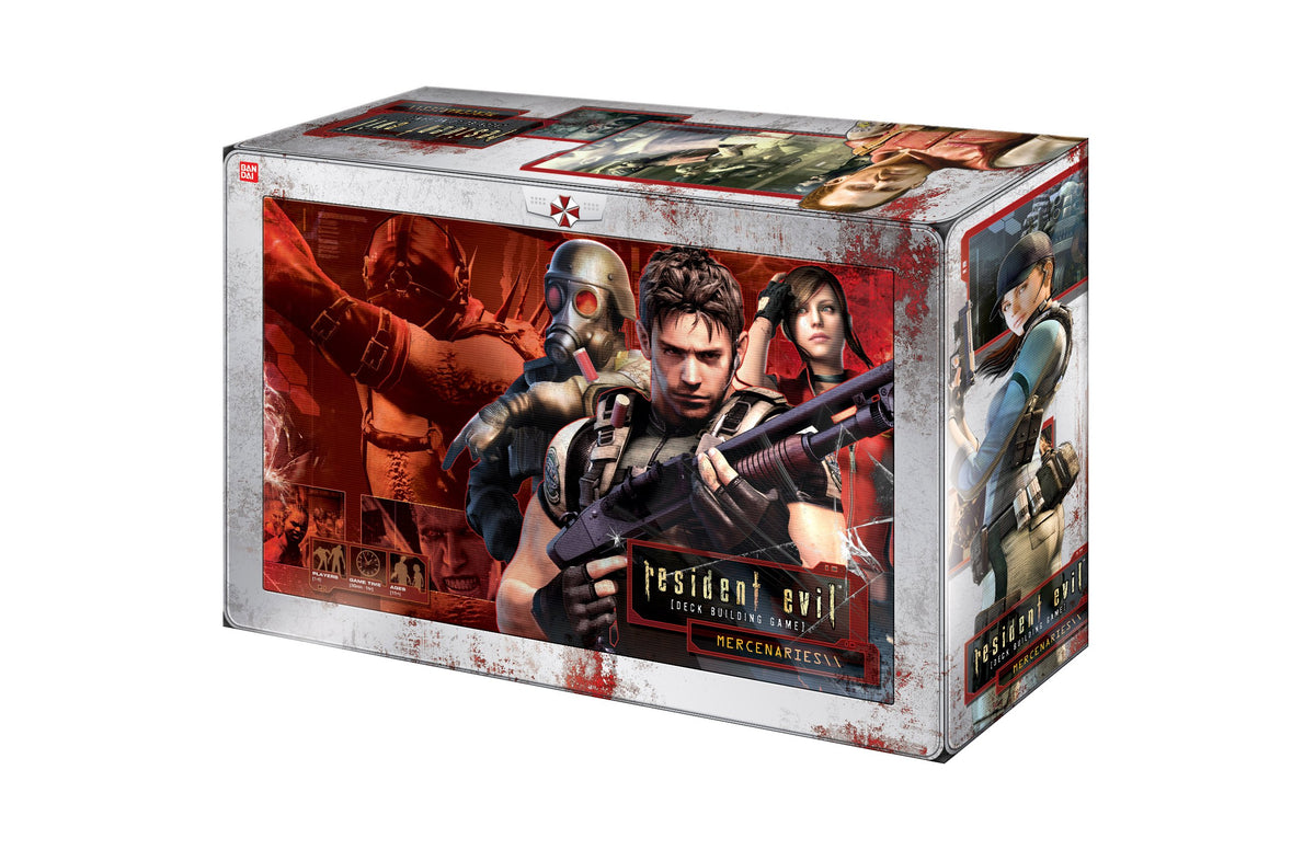 Bandai Resident Evil DBG Mercenaries Expansion box with new skill cards for tactical play