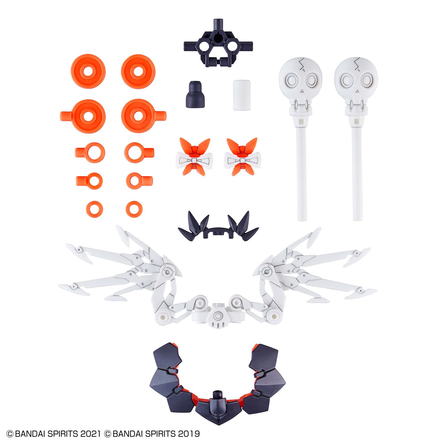 Movable backpack wings enable expressive, action-ready posing.