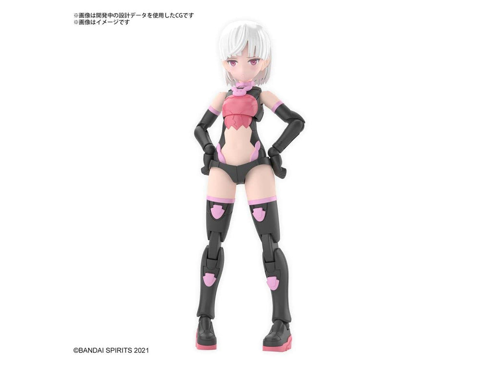 Bandai Spirits Laranel Color B assembly view emphasizing torso split and joints.