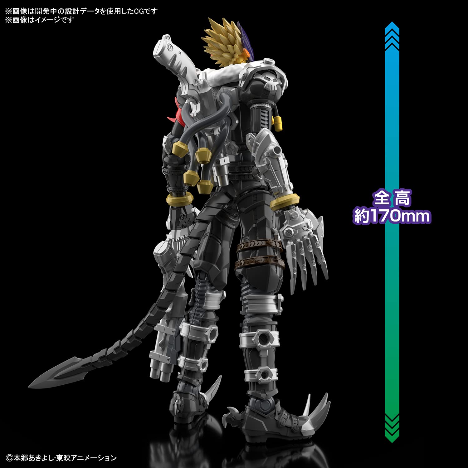 Bandai Spirits Beelzemon Amplified hair-wire-detail enables intricate expressions during posing.