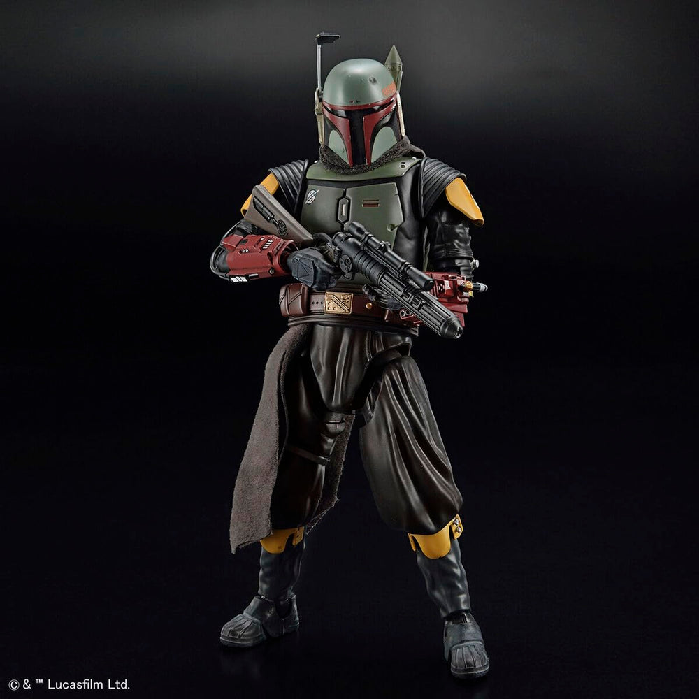 Bandai Spirits Boba Fett Mandalorian Ver fabric scarf texture for realistic pose.