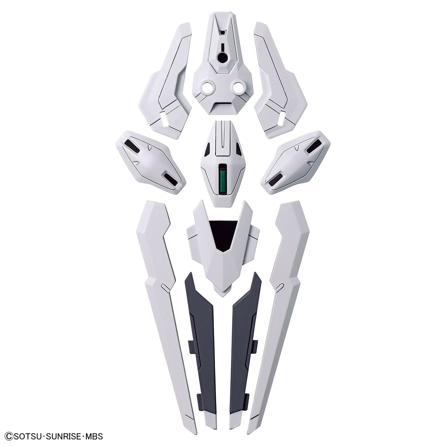 Beam sabers (x2) enable dynamic action poses and display variety.
