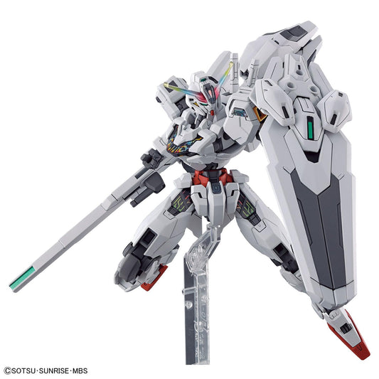 Gundam Calibarn chest shell iridescent glow highlights premium detailing for shelf display.