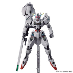 Gundam Calibarn with weapon display bases option-ready setup boosts display versatility.