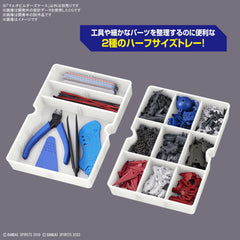 Back lid tray in Bandai Spirits Multi Builders Case suitable for small tools.