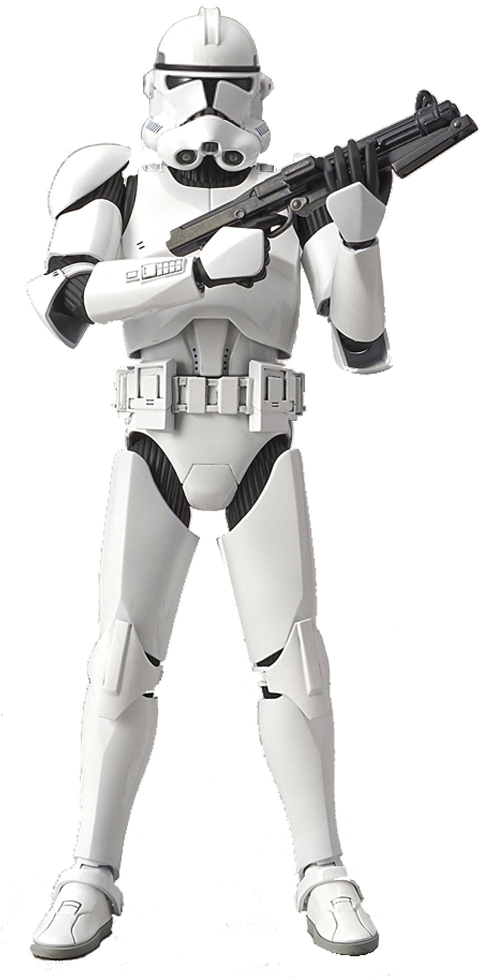 Bandai Star Wars 1/12 Clone Trooper model front view for dynamic display