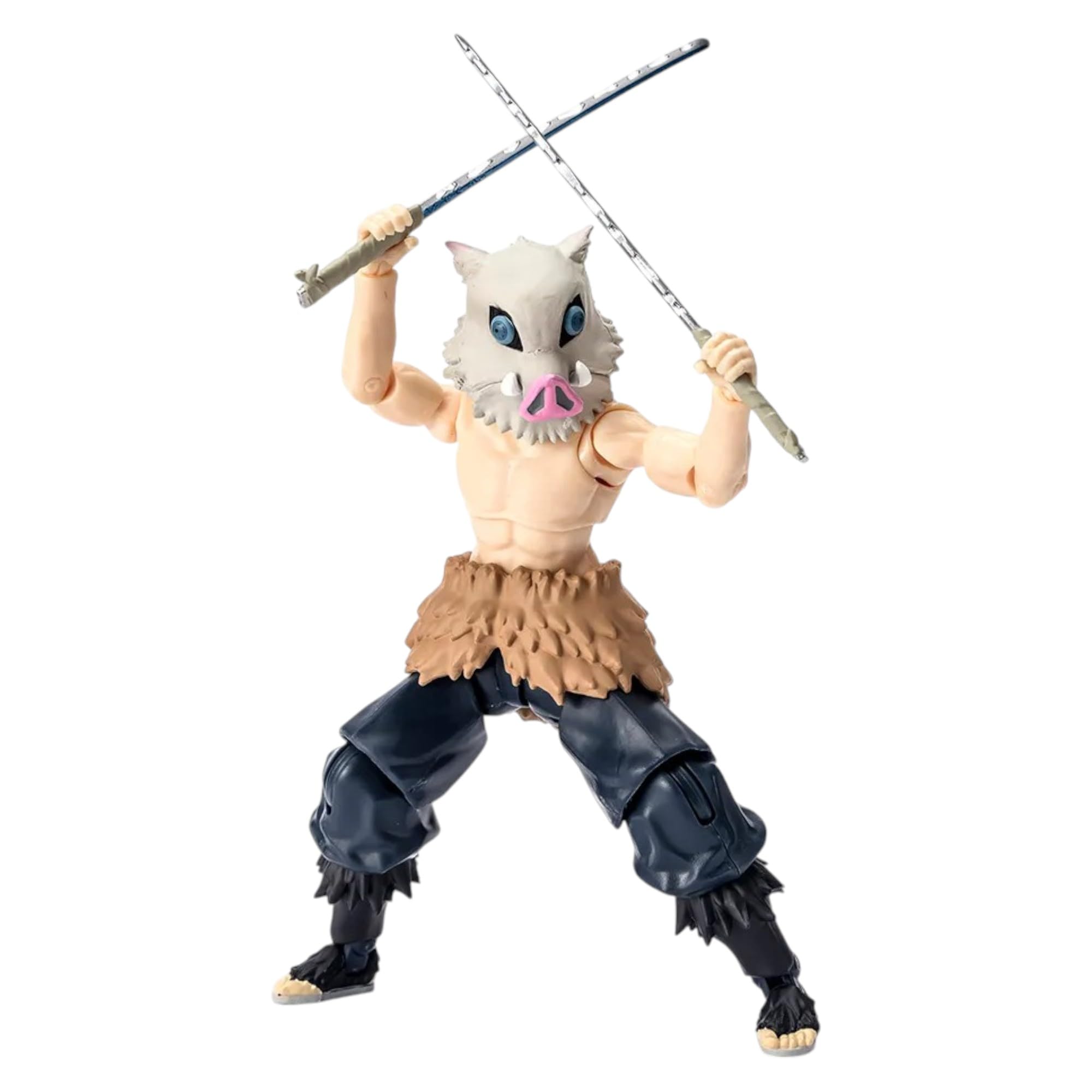Bandai Inosuke Hashibira with Nichirin sword and hilt accessories.