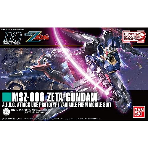 Bandai Zeta Gundam HG 1/144 premium packaging and craftsmanship