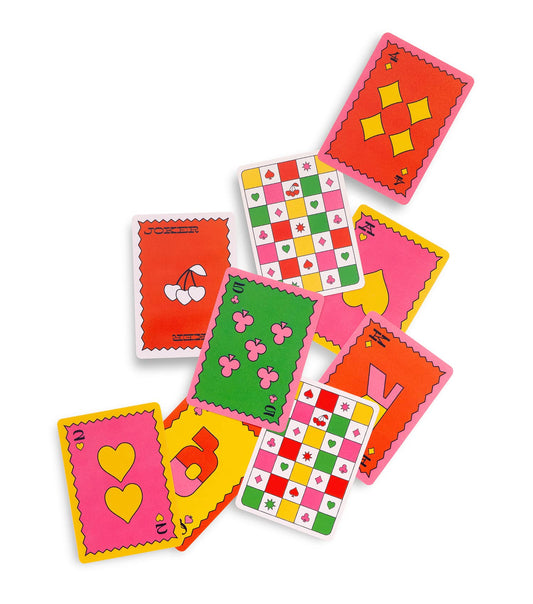 Ban.do waterproof cards stored safely in a protective plastic case.