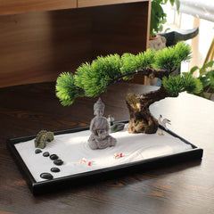 BangBangDa Zen Garden Kit bamboo rake for relaxing desk sessions