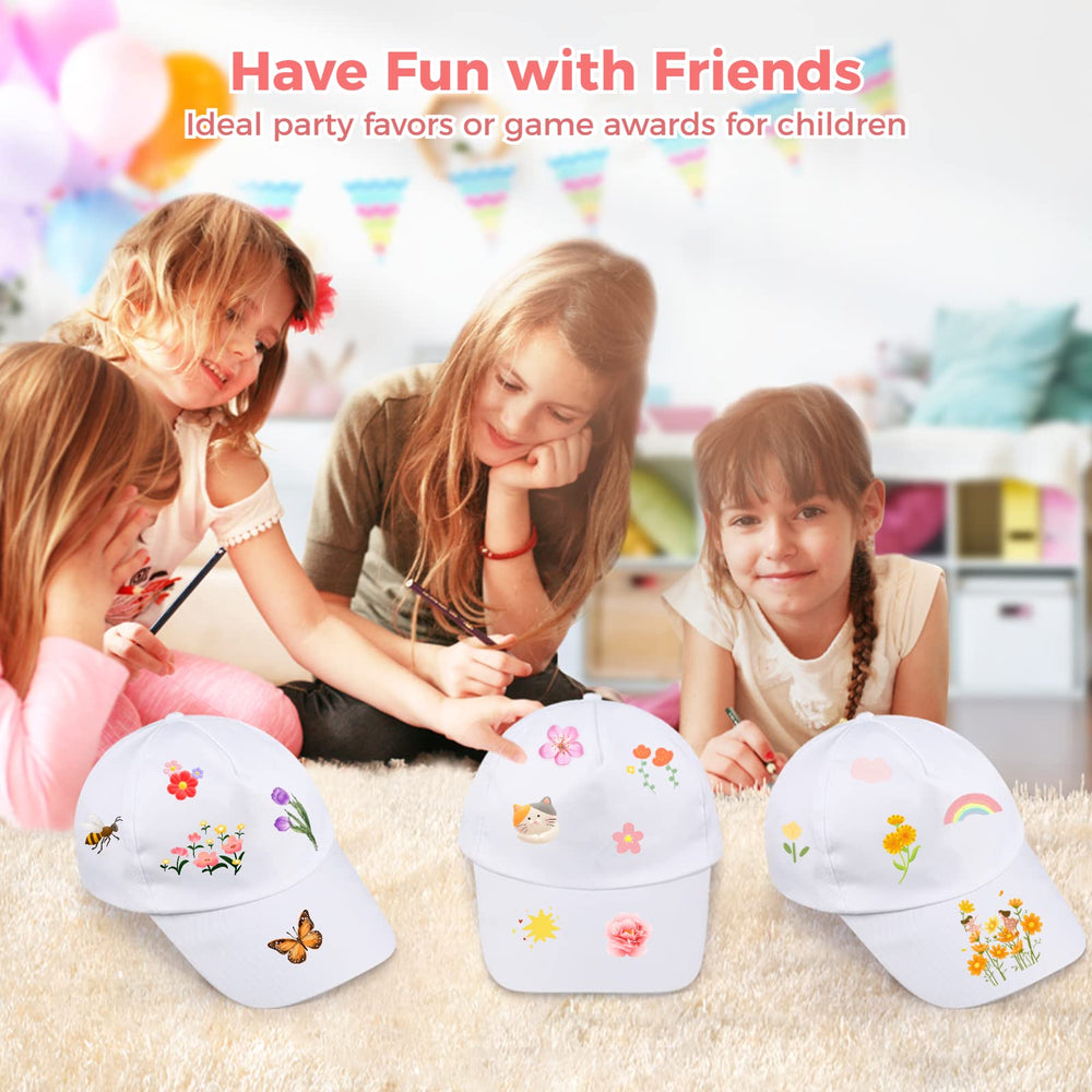 B bangcool white cap ideal as party favors or group craft activity