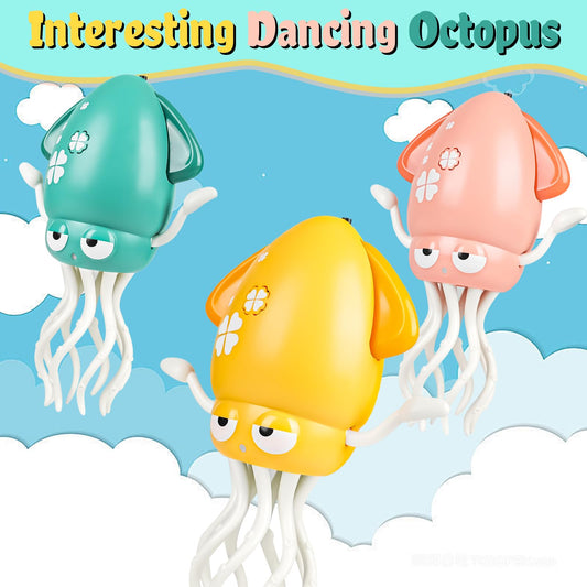 Bangzi Dancing Octopus toy spins to captivate babies during interactive sessions.