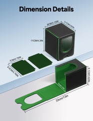 Banloga card deck box is compatible with MTG, TCG, CCG, PTCG and sports cards.