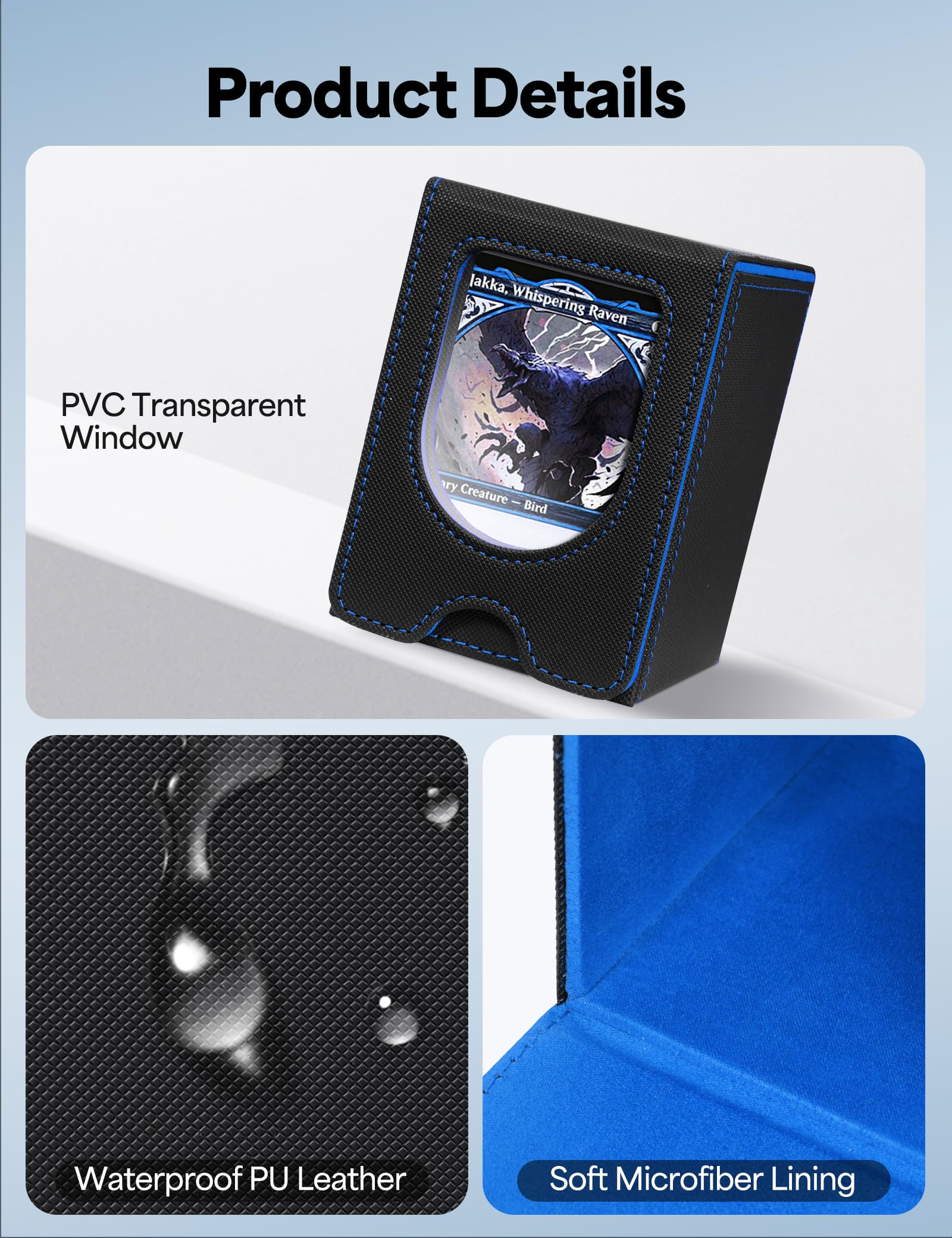 Banloga waterproof PU leather case protects cards during travel.