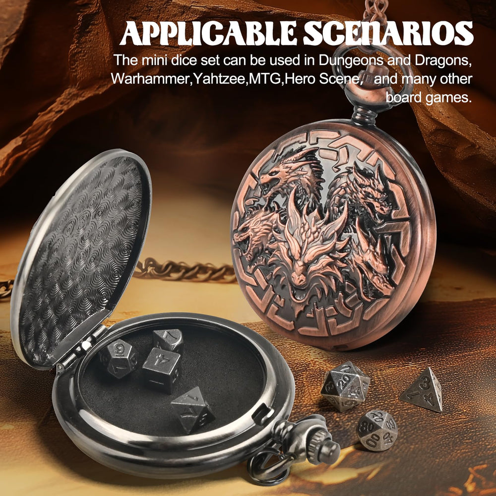 Banloga dragon-art dice set elevates RPG table presence.