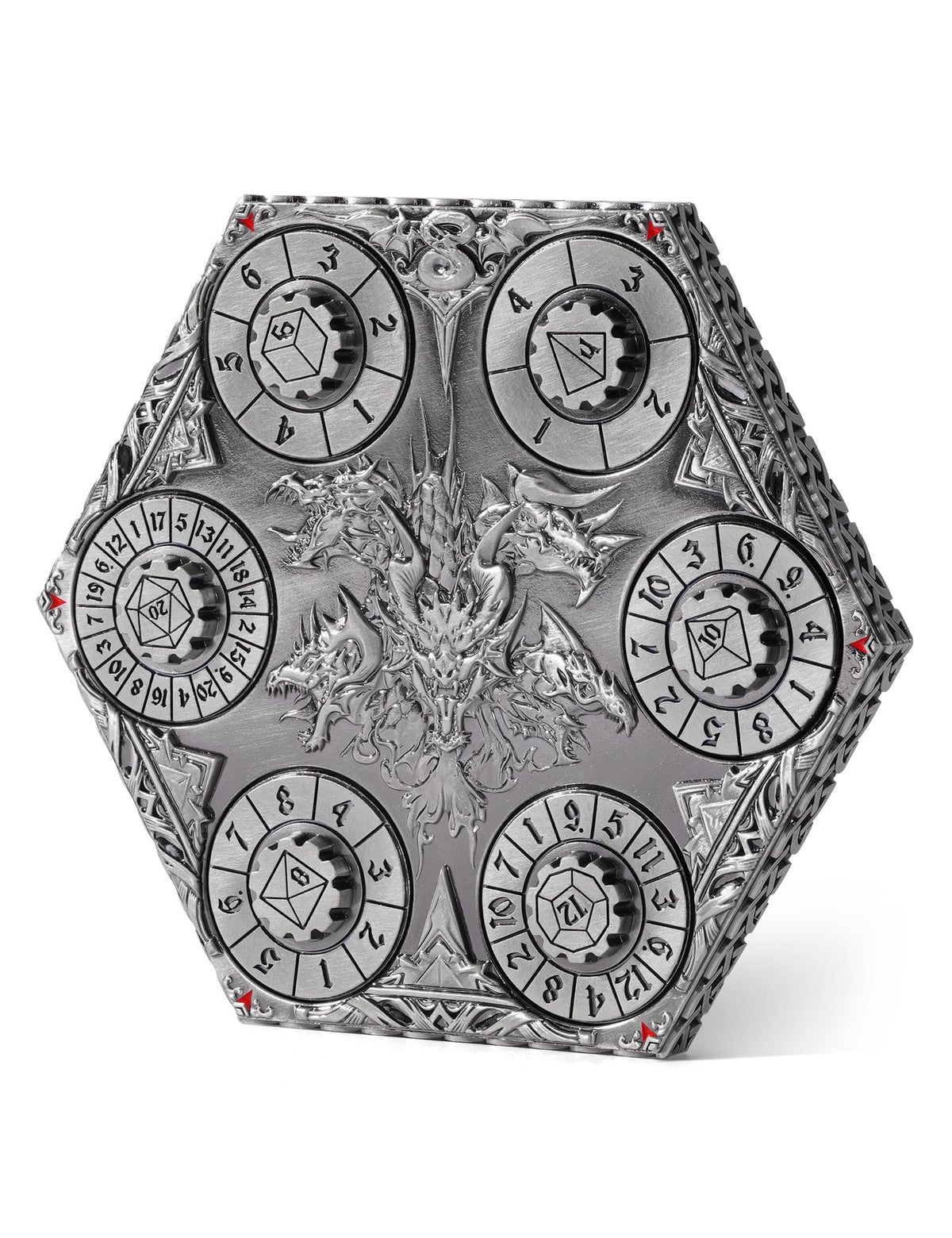Banloga dragon pocket watch case featuring bold dragon design for collectible dice.