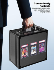 banloga portable card case with handle for travel and events