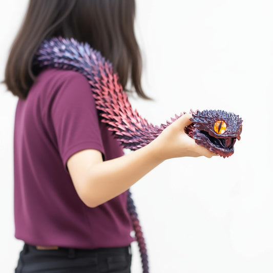 BANPIWOLG snake model movable teeth with precise detailing for display.
