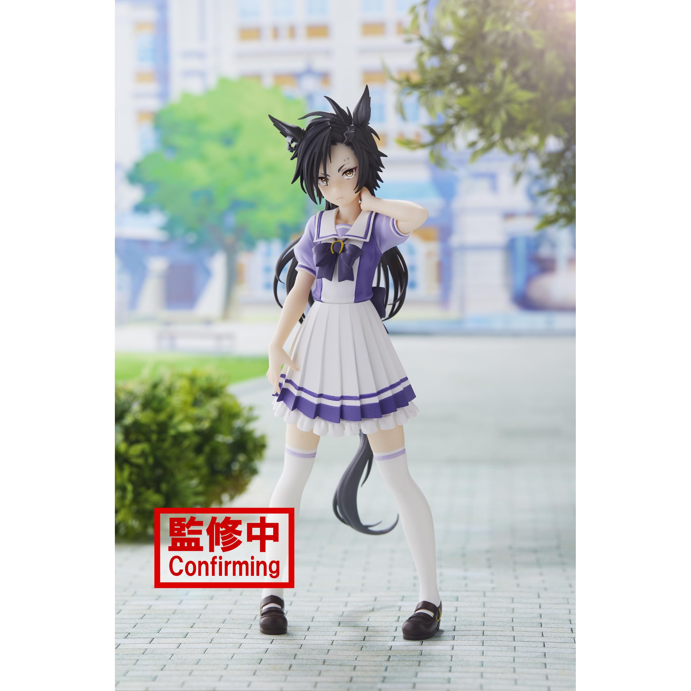 Banpresto Air Shakur display base provides stable support.