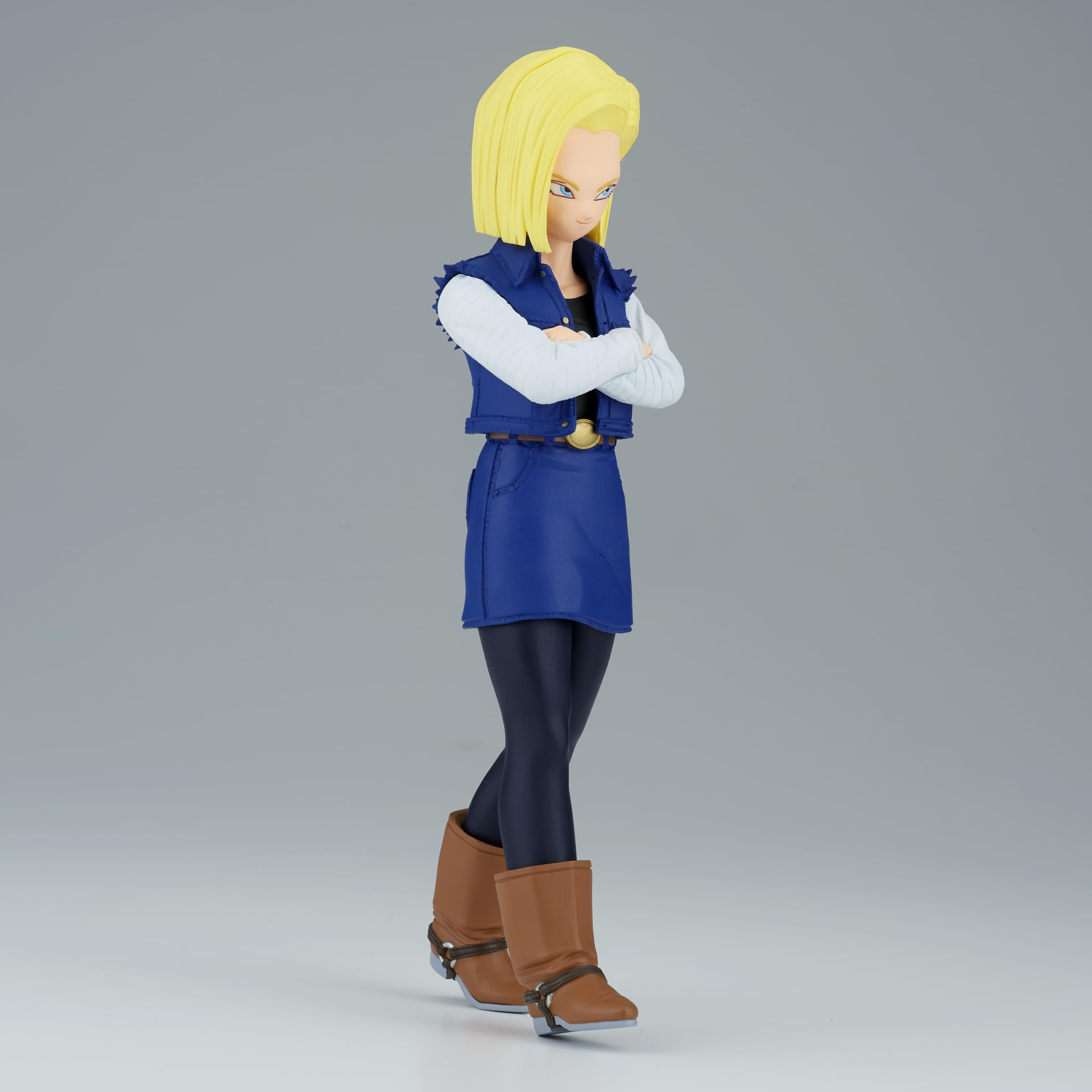 Banpresto Android 18 at 6.7 inch height fits standard display shelves