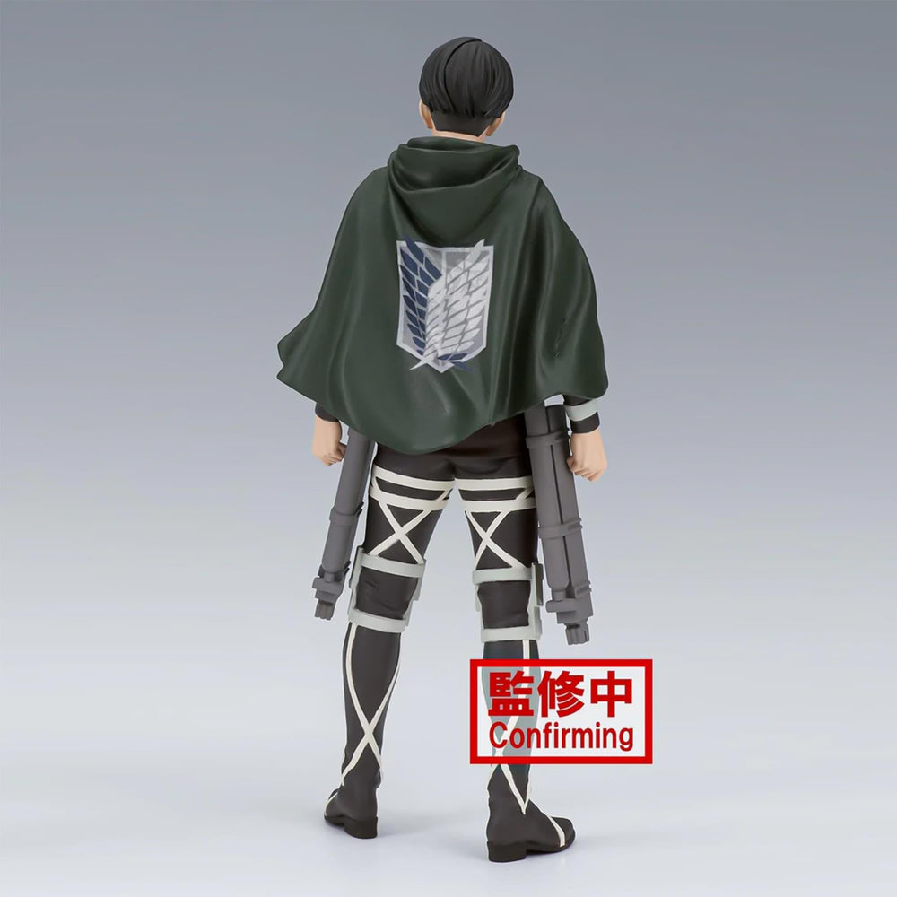 Banpresto Levi figure with weapons ideal for shelf showcase