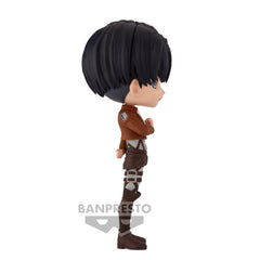 Banpresto Levi eye close-up showcases expressive doll-like eyes on display.
