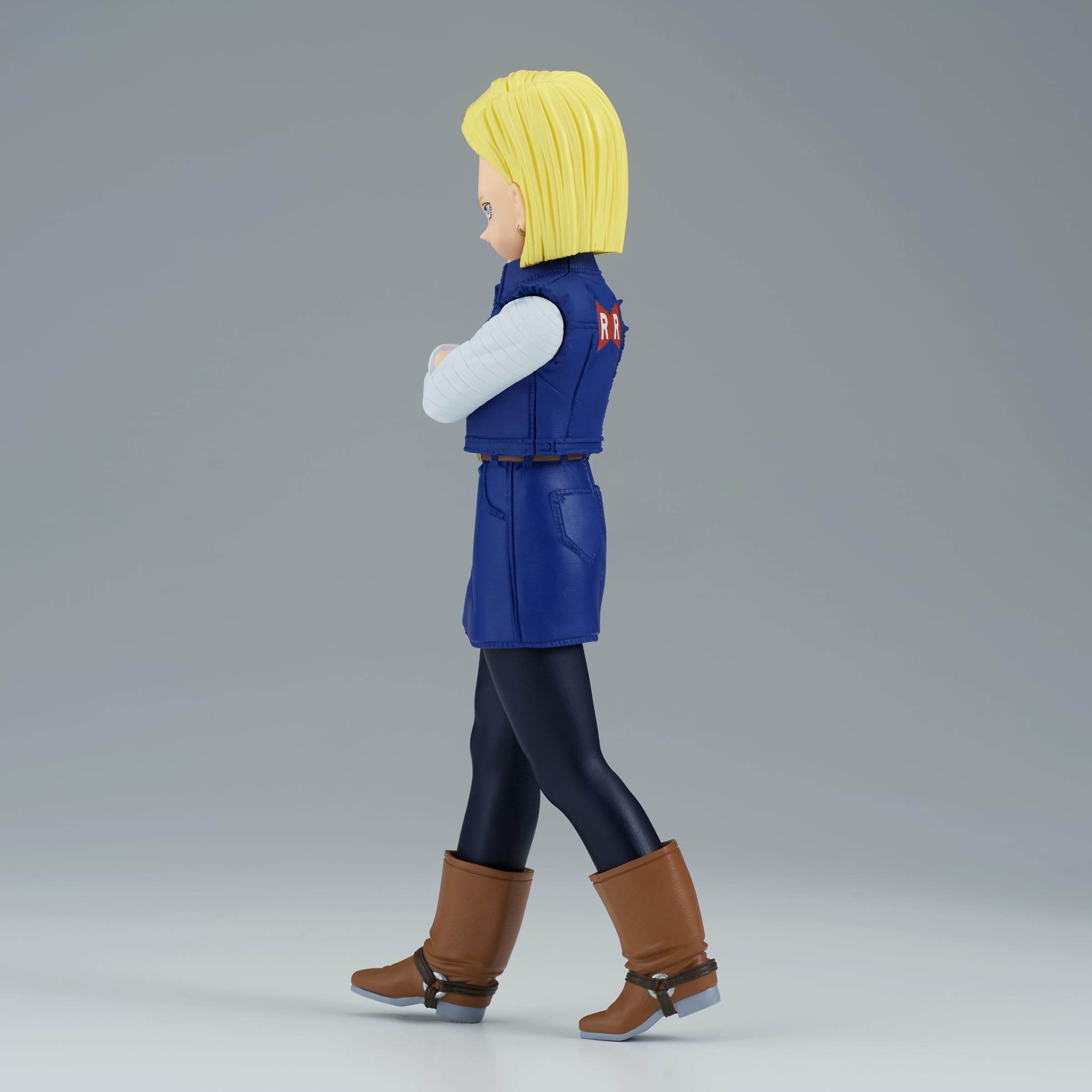 Official Bandai Namco licensing label on Android 18 box for authenticity