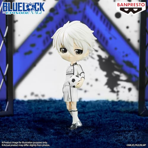 Banpresto Blue Lock Movie Nagi Q Posket figure in popular pose, perfect for shelf display.