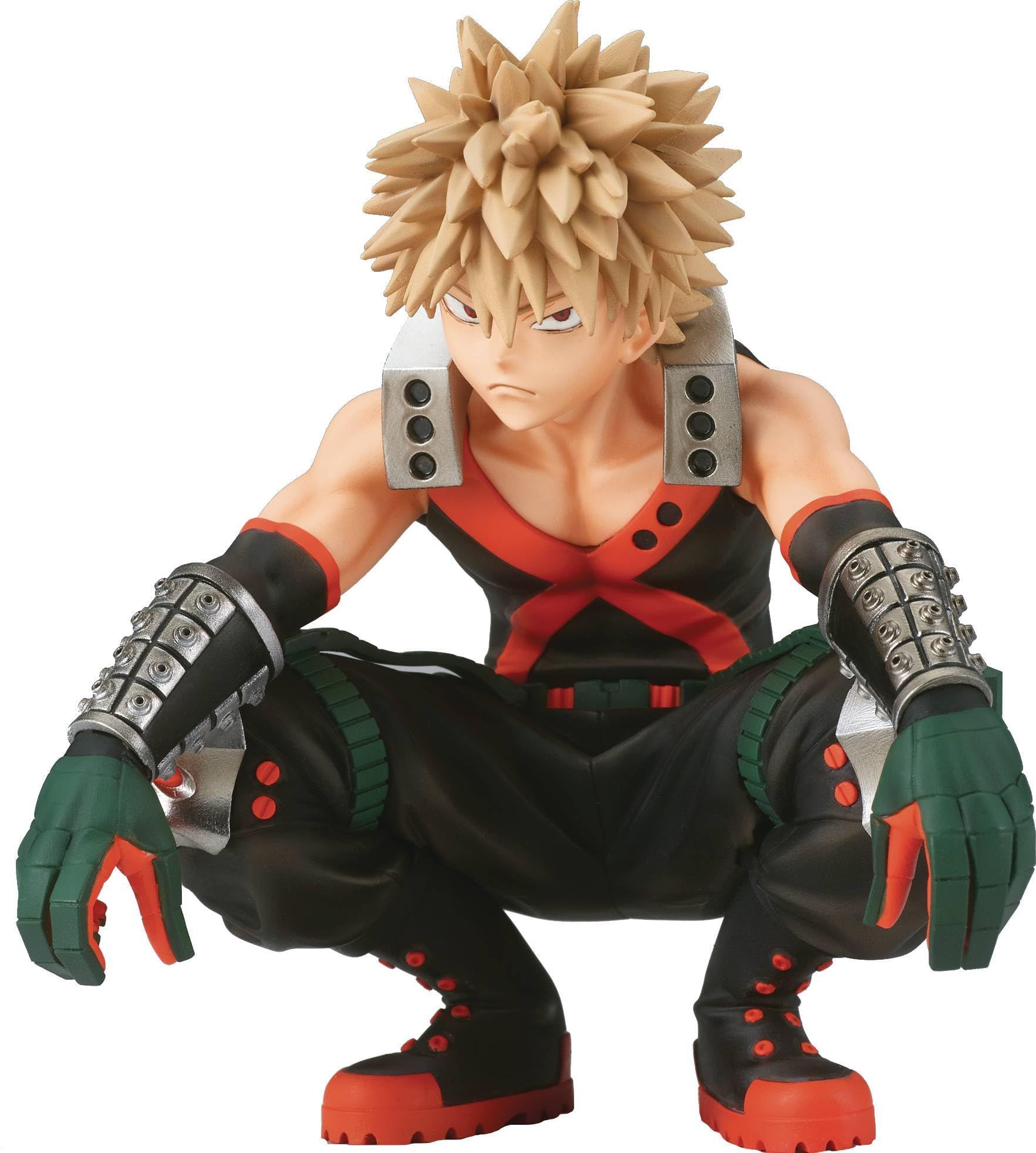 Banpresto Break Time Katsuki Bakugo figure front view for shelf display and collection highlights.