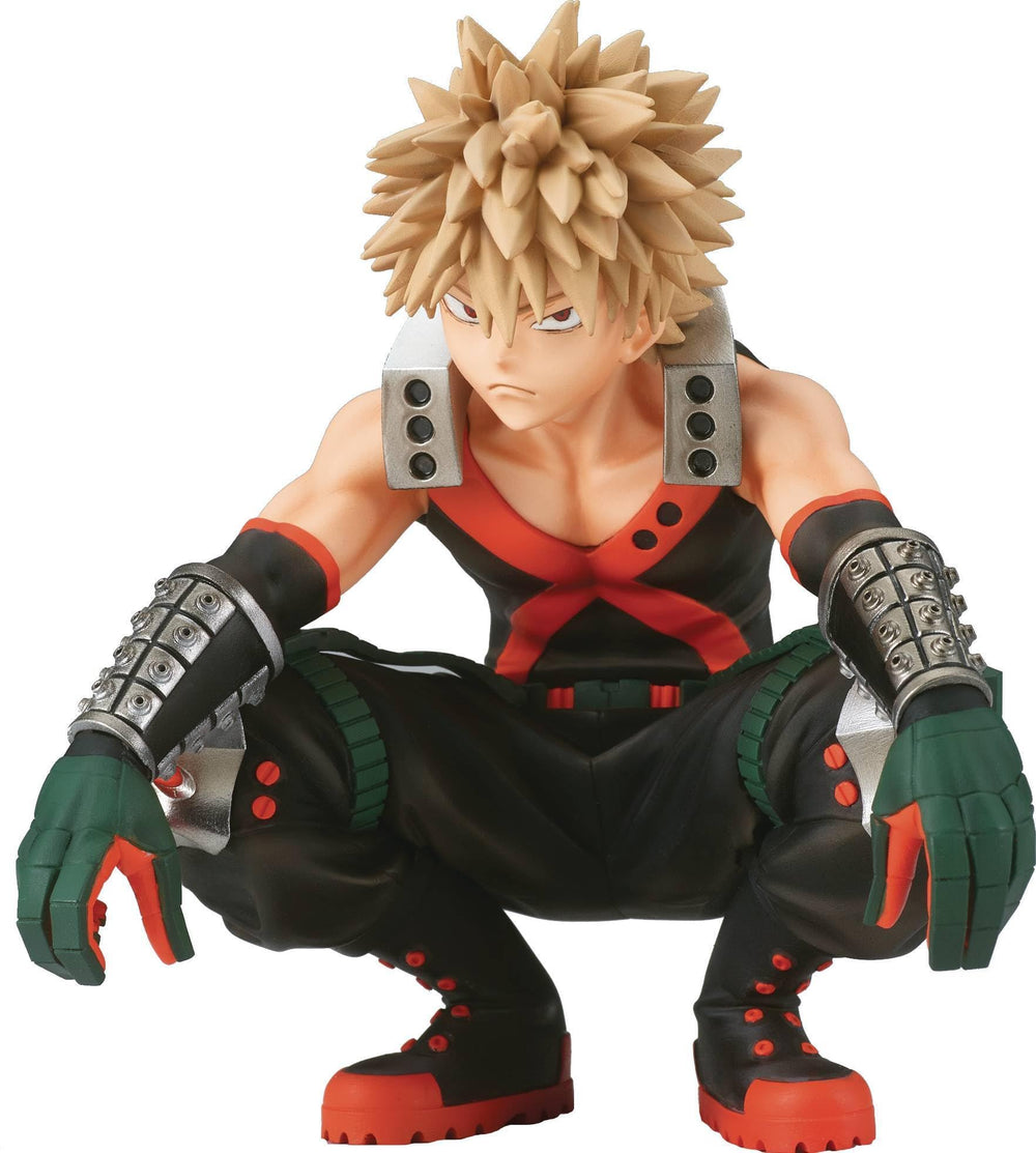 Banpresto Break Time Katsuki Bakugo figure front view for shelf display and collection highlights.