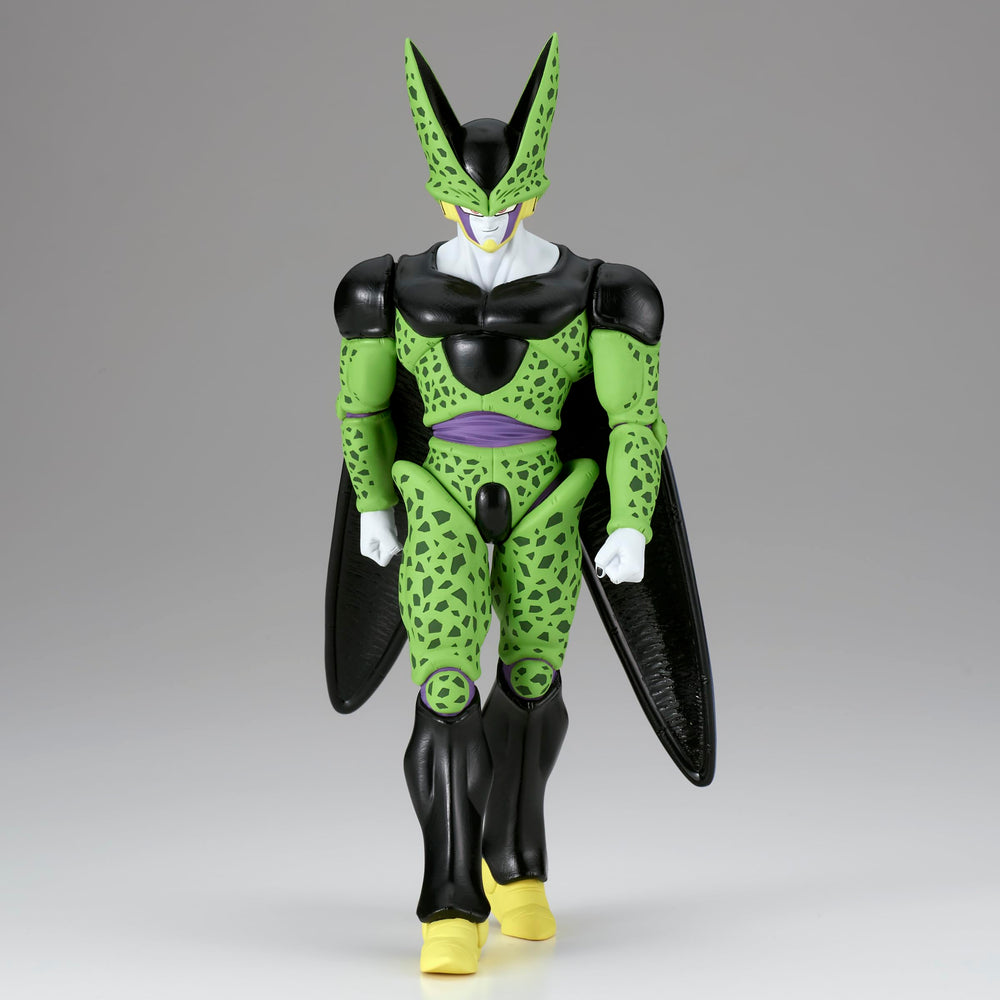Banpresto Cell Solid Edge Works figure front view highlights detailed sculpt for shelf display.