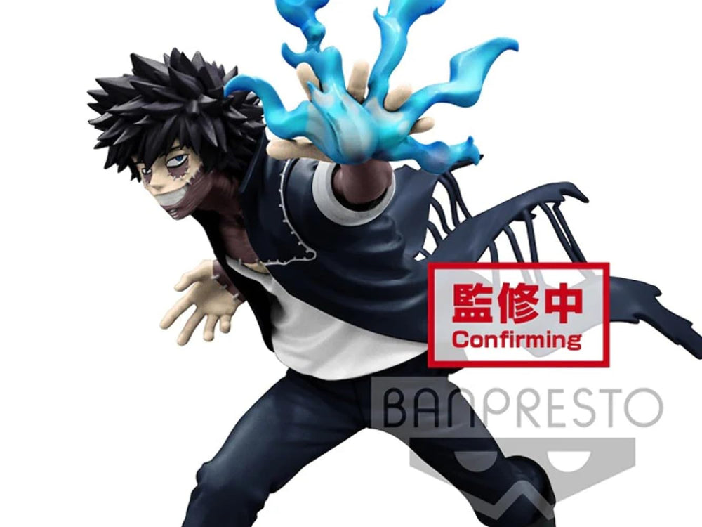 Banpresto Dabi figure in his iconic pose for dramatic display.