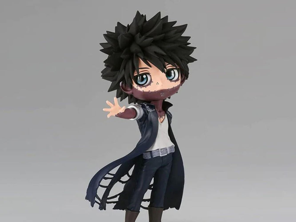 Banpresto Dabi Ver A Q posket figure stands at 5.5 inches tall for compact shelves.