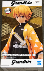 Banpresto Demon Slayer Zenitsu Grandista figure front view ideal for display.