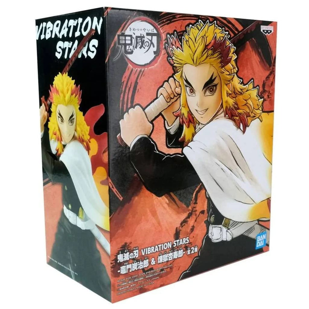 BanPresto Demon Slayer Rengoku figure base stand included for stability.