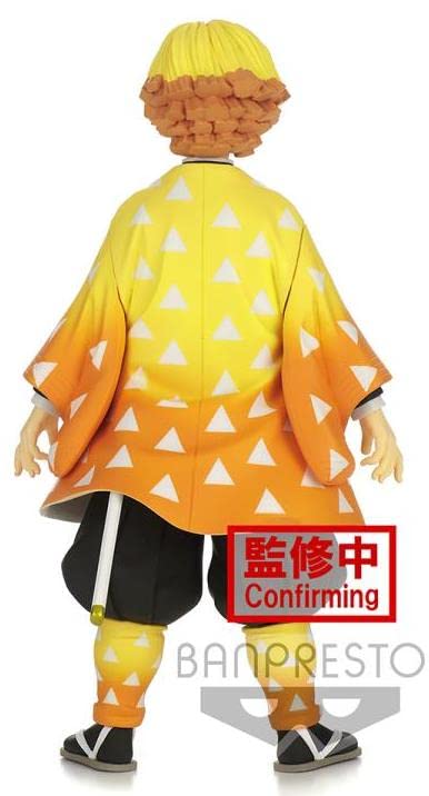 Banpresto Demon Slayer Zenitsu Grandista figure close-up sculpt work.