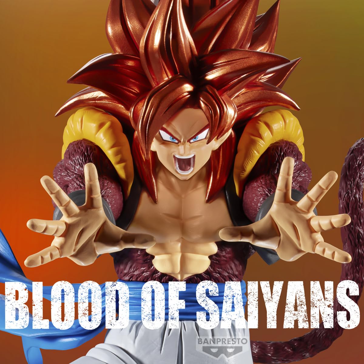 Banpresto Dragon Ball GT Gogeta figure display area for shelves.