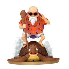 Banpresto Dragon Ball Master Roshi History Box figure on display base, ideal for shelf collection.