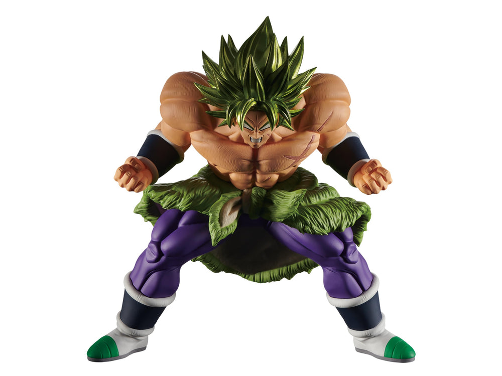 Banpresto display stand with Broly, ready for stable posing.
