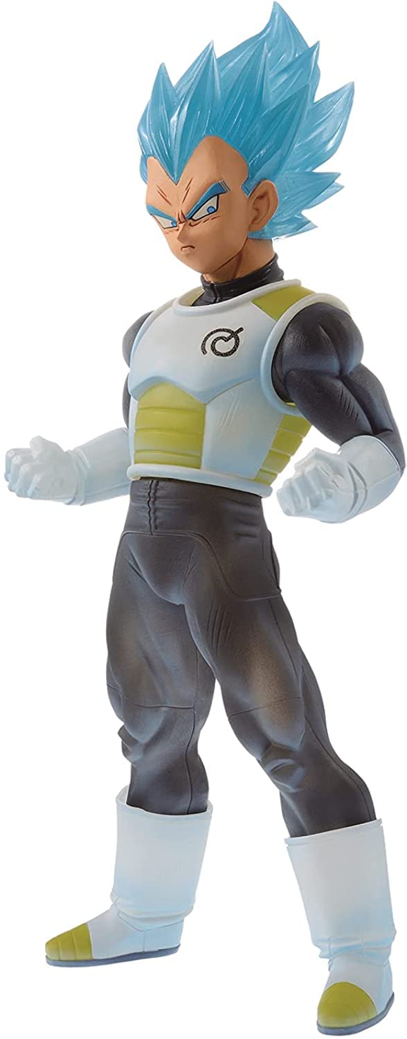 Banpresto Vegeta clear resin body profile view for cabinet display