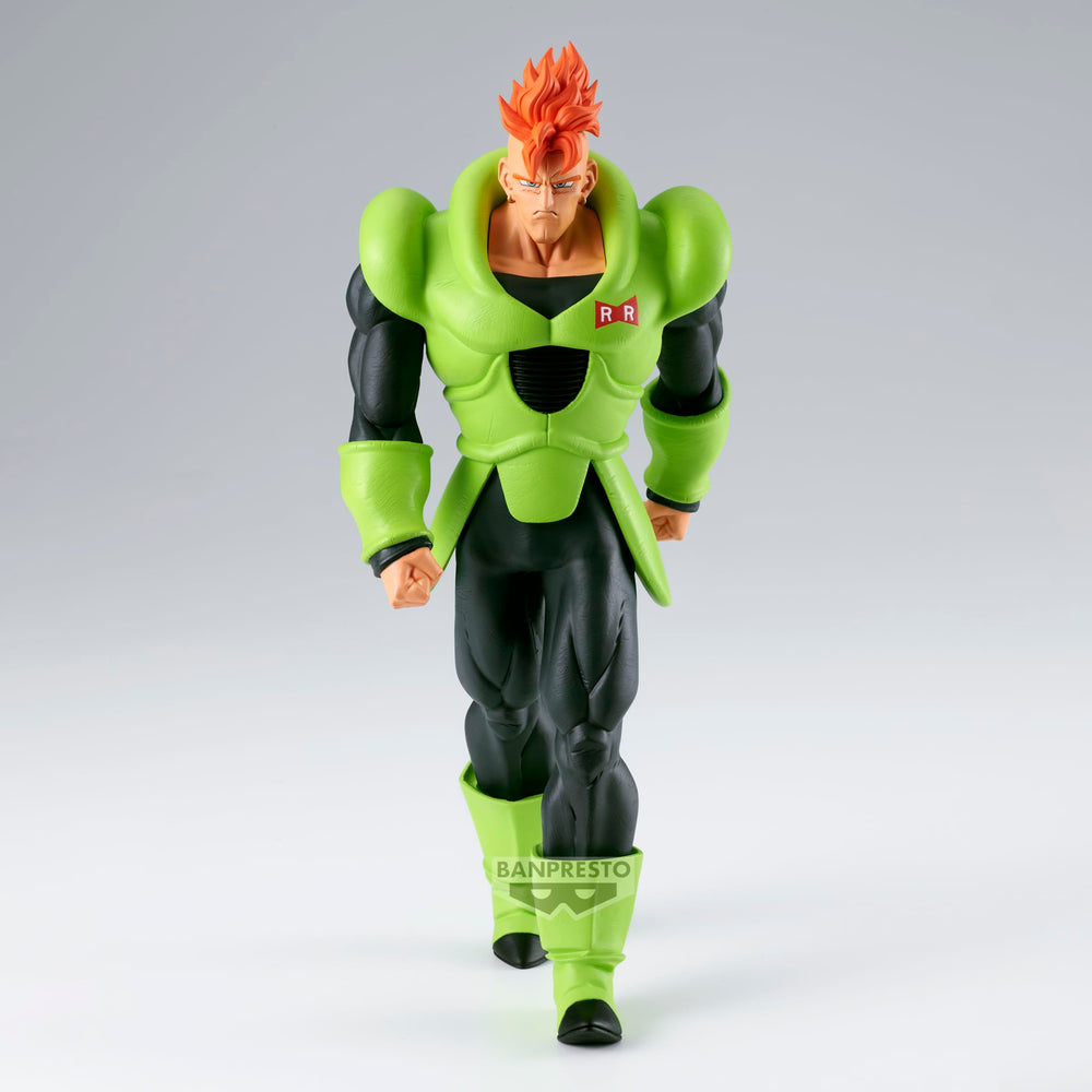 Banpresto Android 16 Solid Edge Works close-up detail highlights sculpt and color fidelity.