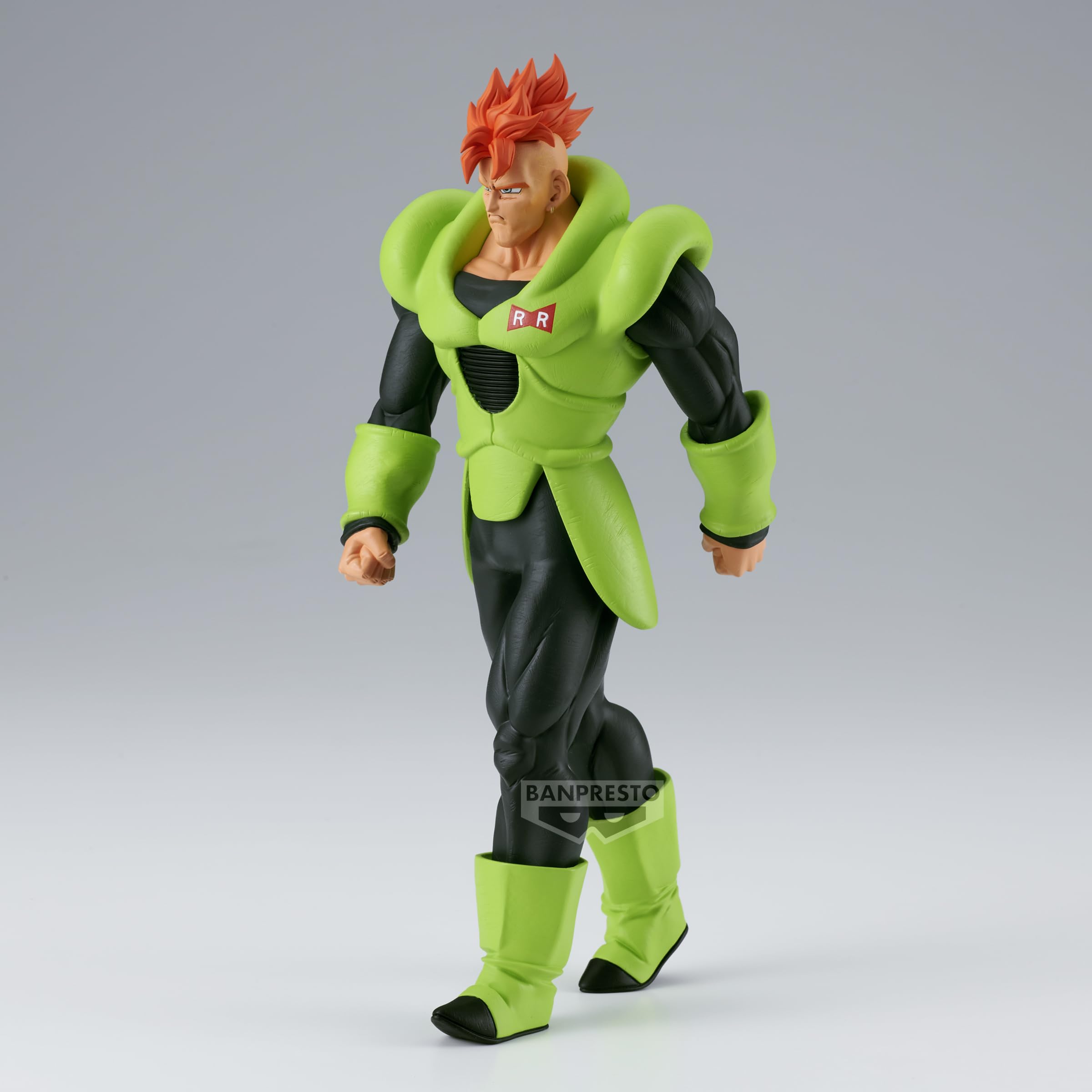 Banpresto Android 16 Solid Edge Works diorama-ready setup inspires display creativity.
