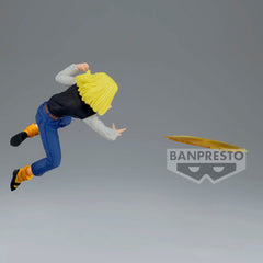Banpresto Android 18 GXmateria figure chest-view reveals pose fidelity.