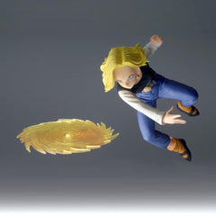 Banpresto Android 18 GXmateria figure close-up details highlight fine sculpt workmanship.
